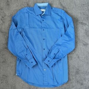 Robert Graham Blue Button Up Dress Shirt